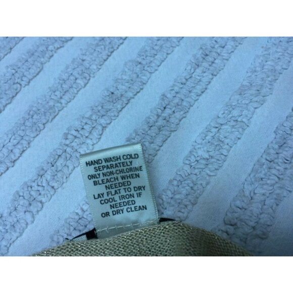 Cache Women Medium Metallic Open Front Peplum Cardigan Sweater Beige Lightweight - Picture 6 of 6